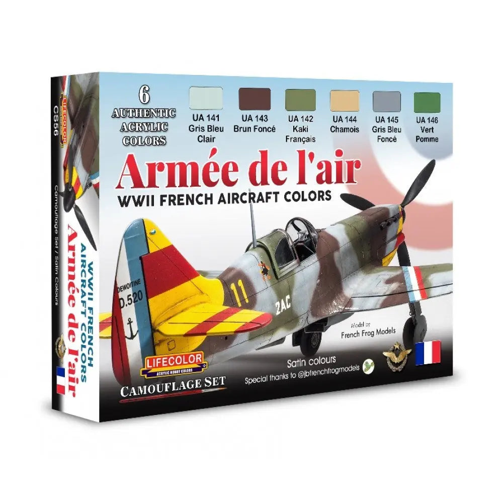 Life Colour Armée de l’air WWII French Aircraft Colours Set Lifecolor