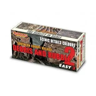 Lifecolor Sth Europe Village Debris And Rubble #2 Detail Colour Acrylic Paint Set Lifecolor