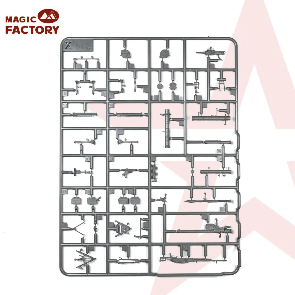 Magic Factory 1/35 Russian Infantry Support Weapons Set Plastic Model Kit Magic Factory