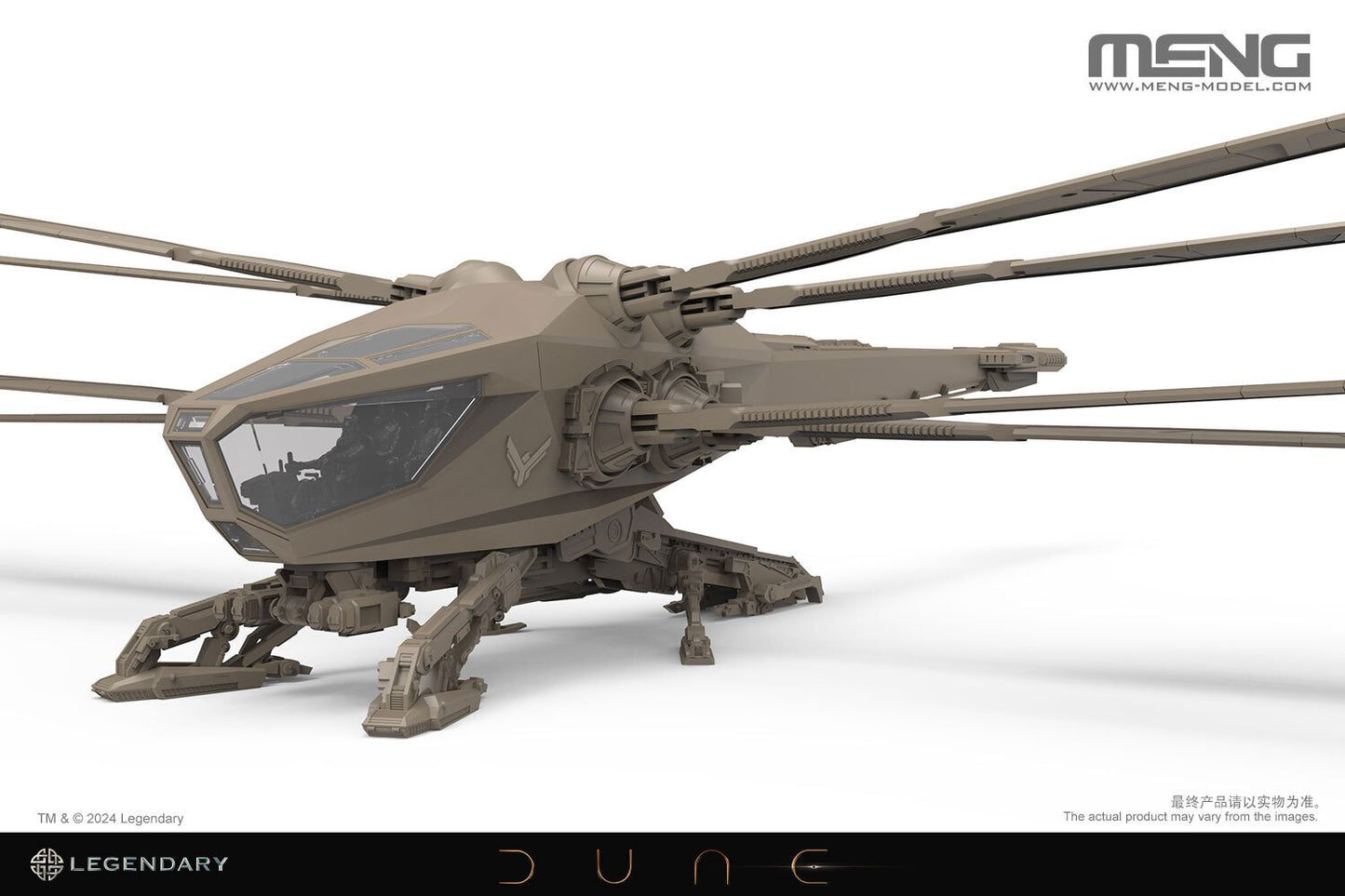 Meng 1/72 Dune Atreides Ornithopter Plastic Model Kit