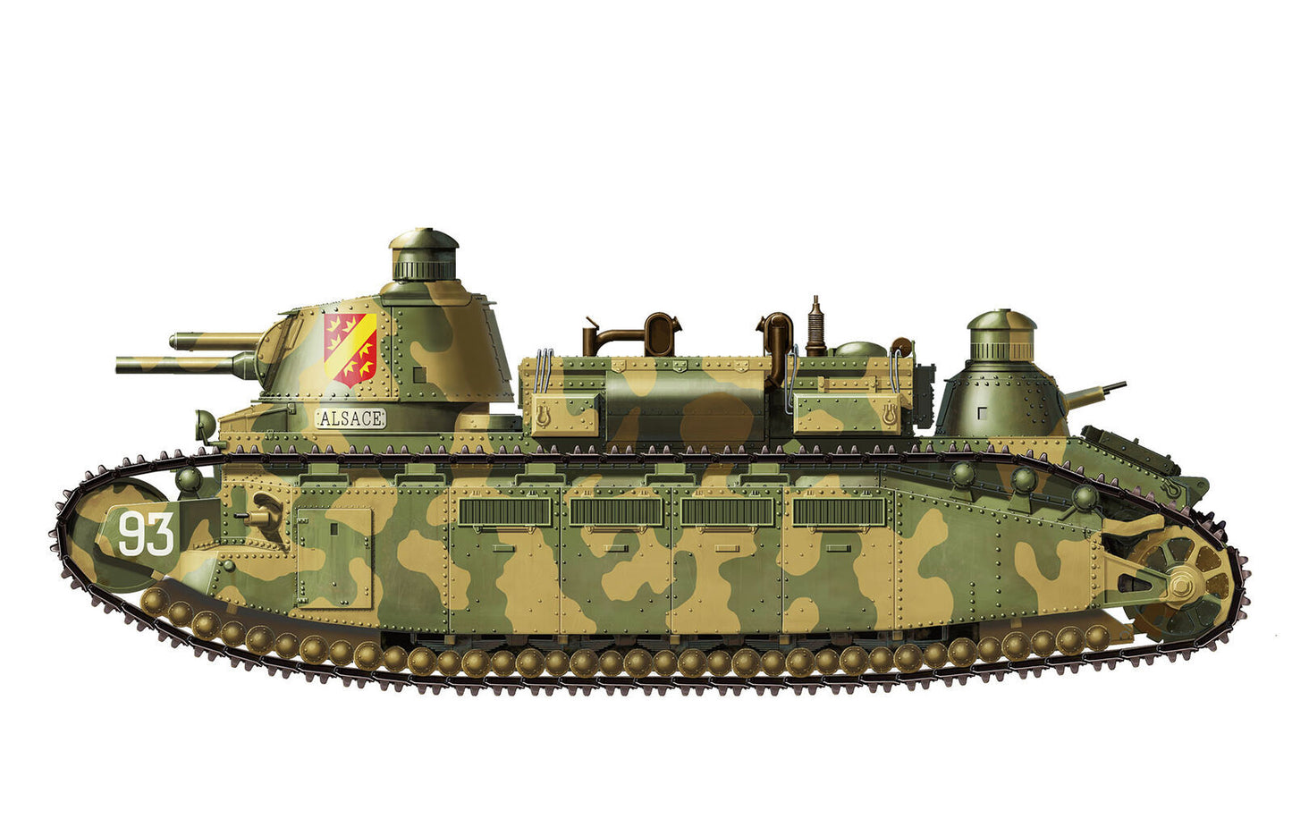 Meng 1/35 French Super Heavy Tank Char 2C Plastic Model Kit Meng