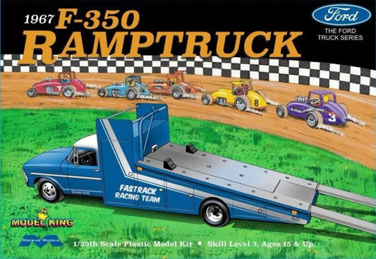 Moebius 1/25 1967 Ford F-350 Ramp Truck Plastic Model Kit