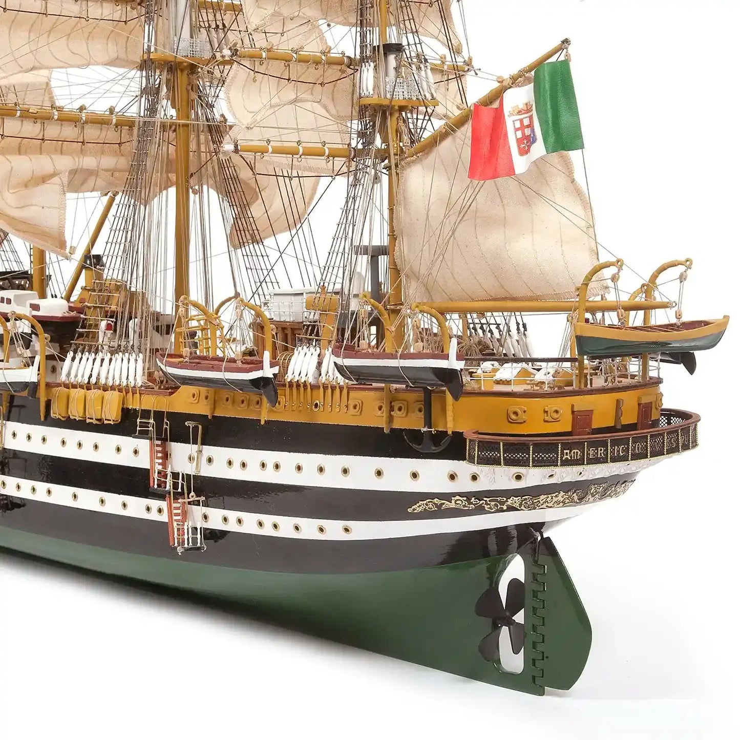OcCre 1/100 Amerigo Vespucci Wooden Model Ship Kit Occre