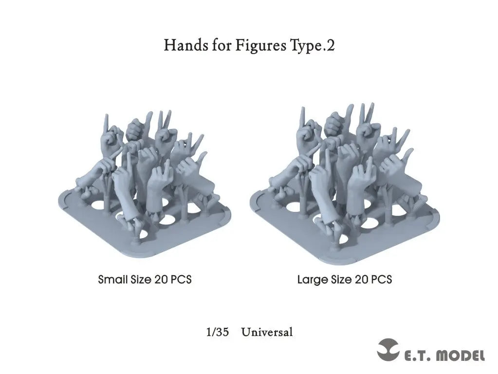 E.T. Model 1:35 Hands for Figures Type.2 E.T. Model