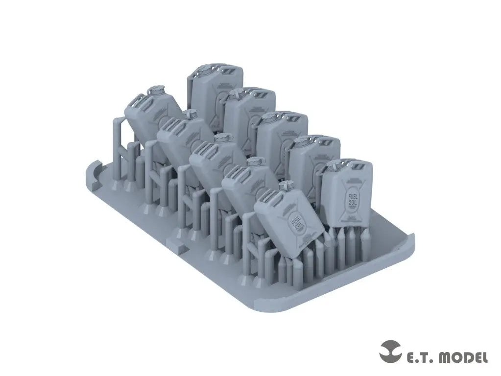 E.T. Model 1:72 US ARMY 20L FUEL CANS SET (3D Printed) 10 Pieces E.T. Model