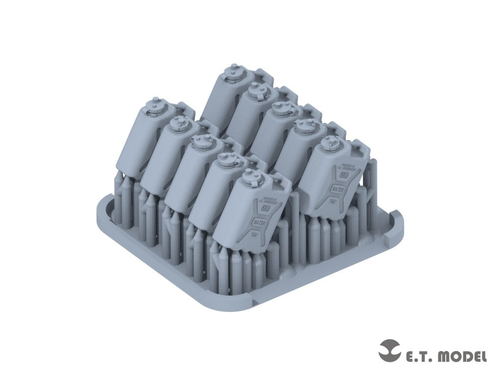 E.T. Model 1:72 US ARMY 20L WATER CANS SET (3D Printed) 10 Pieces