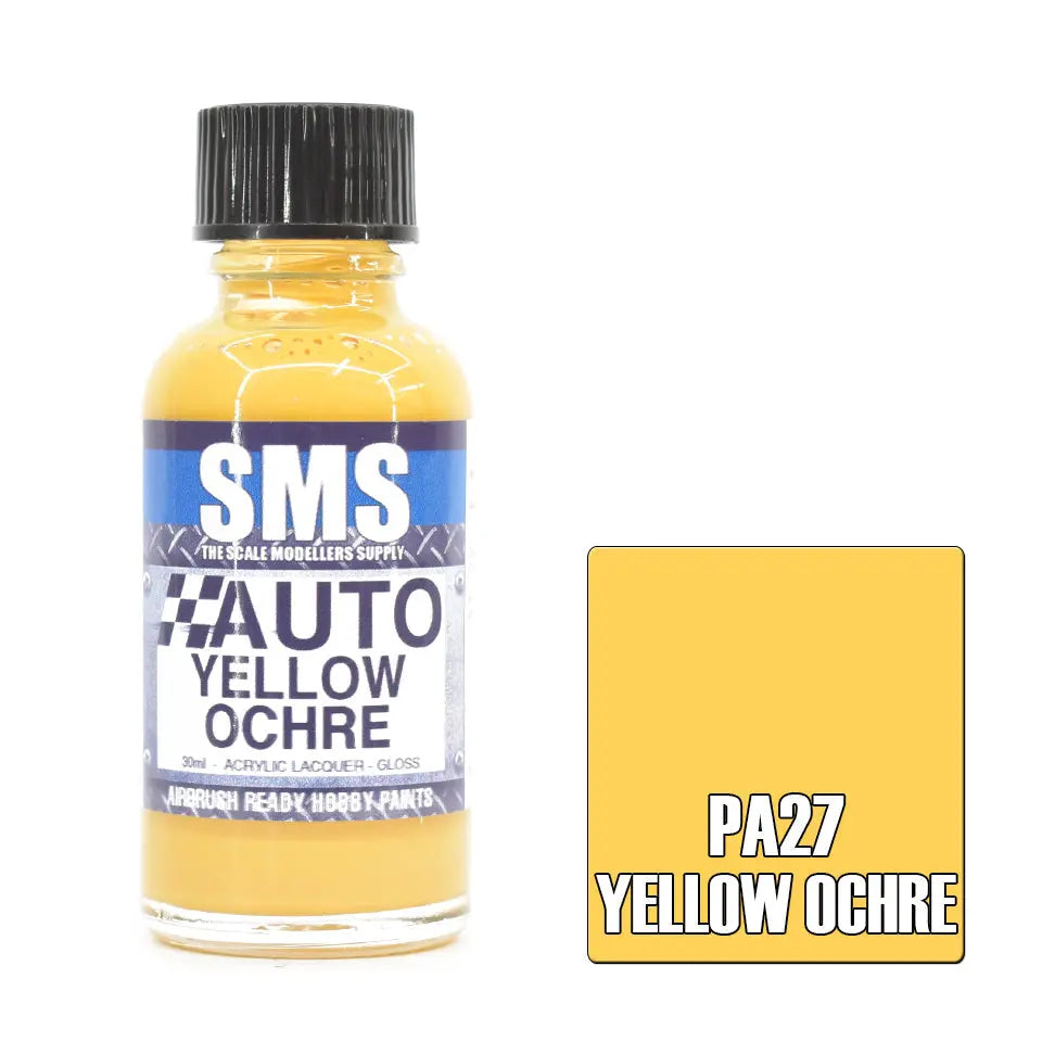 SMS Auto Colour YELLOW OCHRE 30ml The Scale Modellers Supply