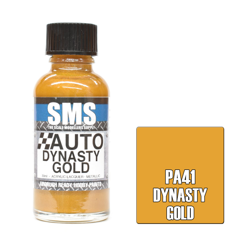 SMS Auto Colour DYNASTY GOLD 30ml The Scale Modellers Supply