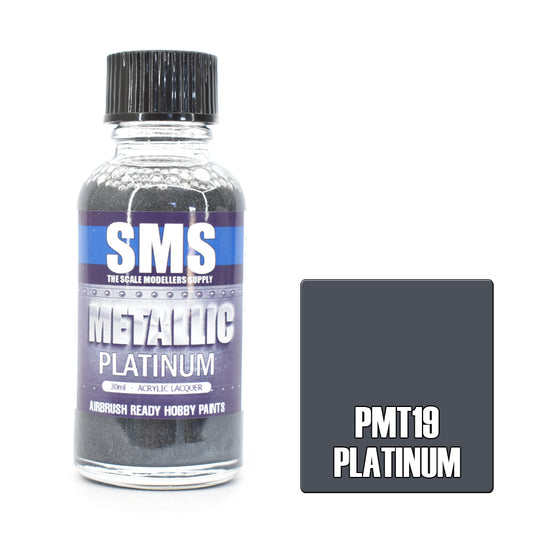 SMS Metallic Acrylic Lacquer Platinum 30ml