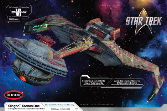 Polar Lights 1/350 Star Trek 6: The Undiscovered Country Klingon Kronos One Plastic Model Kit