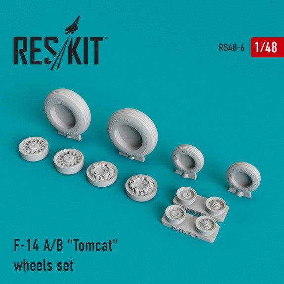 ResKit 1:48 F-14 (A,B) "Tomcat" (weighted) wheels set Reskit
