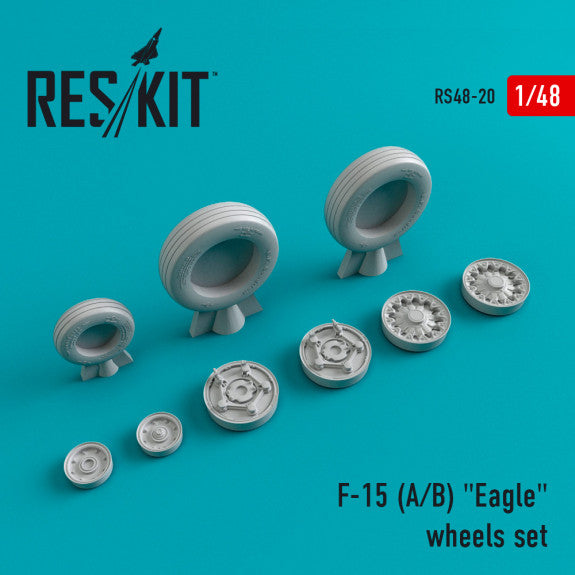 ResKit 1:48 F-15 (A,B) "Eagle" (weighted) wheels set Reskit