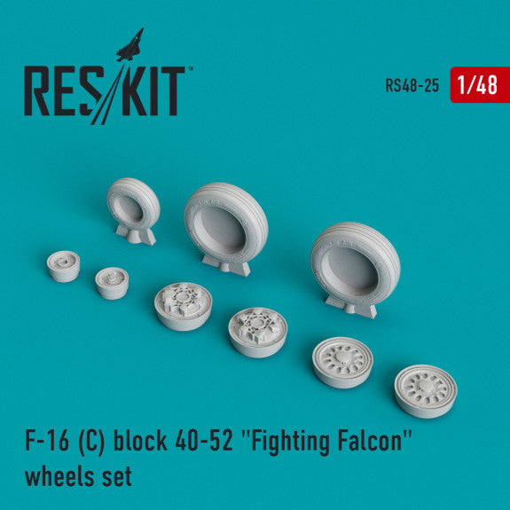 ResKit 1:48 F-16C block 40-52 "Fighting Falcon" (weighted) wheels set Reskit