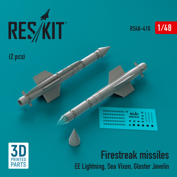 ResKit 1:48 Firestreak missiles (2pcs) (3D Printed) Reskit