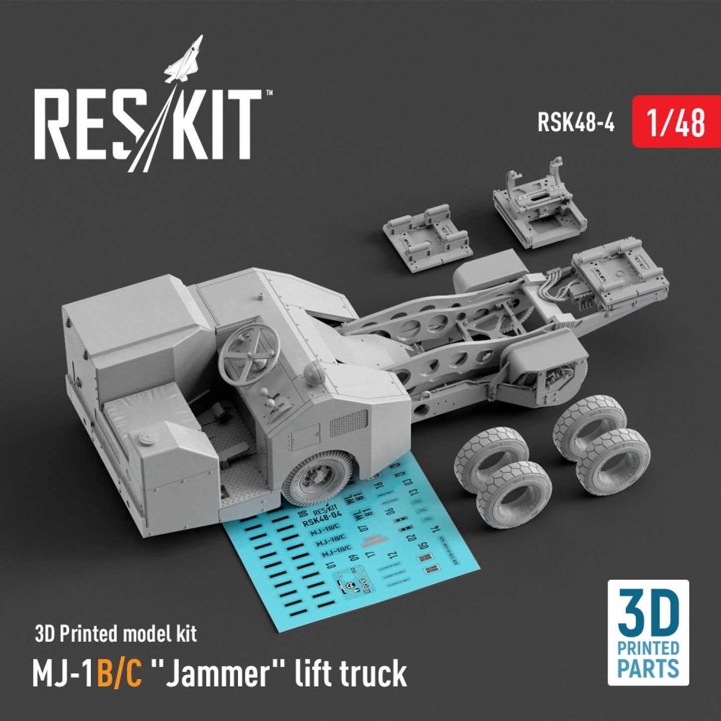 ResKit 1:48 MJ-1B/C "Jammer" lift truck (3D Printed model kit) Reskit