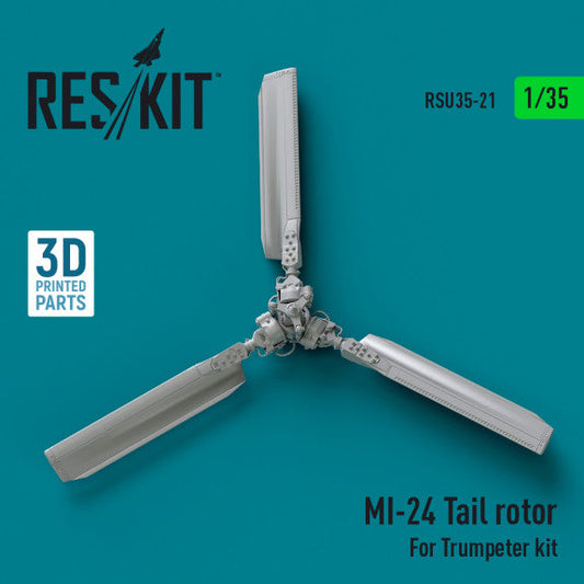 ResKit 1:35 Mi-24 tail rotor for Trumpeter kit (3D printed) Reskit