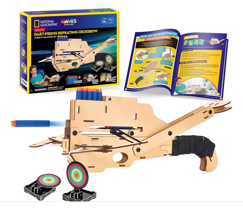 Cubic Fun National Geographic 3D Puzzle Dart-Firing Repeating Crossbow Cubic Fun