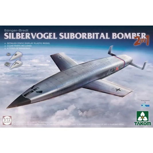 Takom 1/72 Silbervogel Suborbital Bomber Plastic Model Kit - Franklin Hobbies Ltd