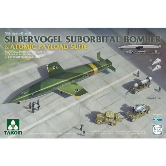 Takom 1/72 Silbervogel Suborbital Bomber & Atomic Payload Suite Plastic Model Kit - Franklin Hobbies Ltd