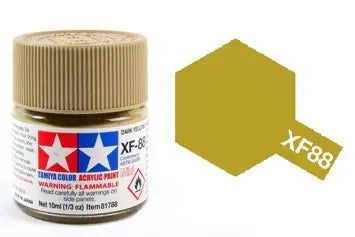 Tamiya Color Acrylic Paint XF-88 Dark Yellow 2 10ml Tamiya