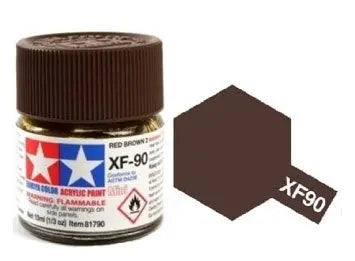 Tamiya Color Acrylic Paint XF-90 Red Brown 2 10ml Tamiya