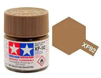 Tamiya Color Acrylic Paint XF-92 Yellow Brown (DAK 1941) 10ml Tamiya
