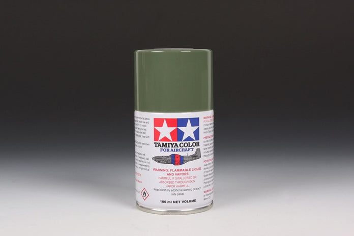 Tamiya Color Spray Paint for Aircraft AS-14 Olive Green (USAF Vietnam) Tamiya