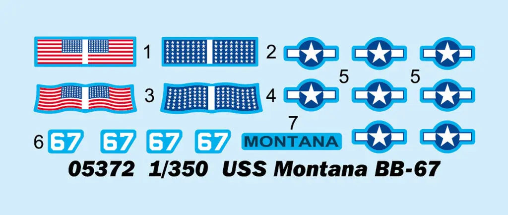 Trumpeter 1/350 USS Montana BB-67 Plastic Model Kit Trumpeter