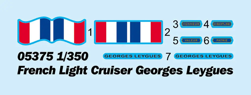 Trumpeter 1/350 French Light Cruiser Georges Leygues Plastic Model Kit Trumpeter