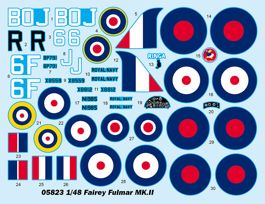 Trumpeter 1/48 Fairey Fulmar MK.II Plastic Model Kit Trumpeter