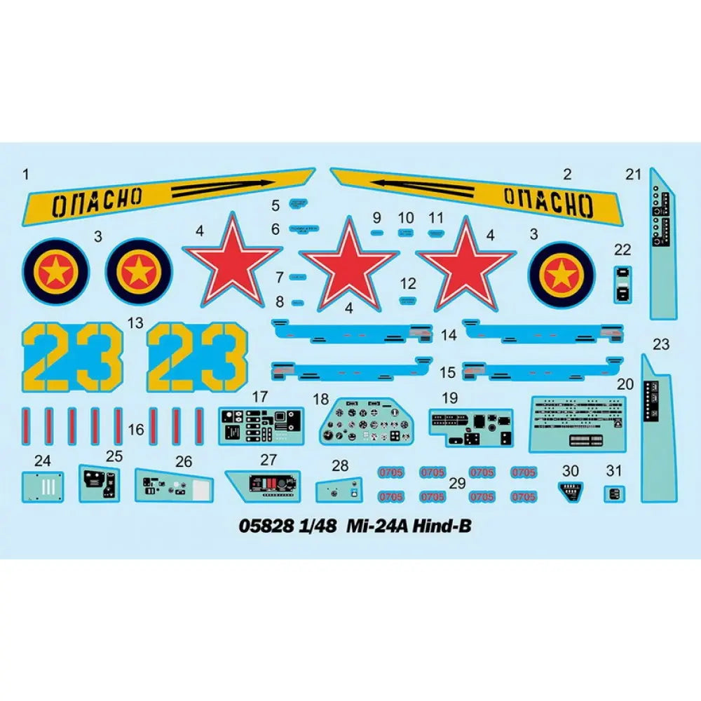 Trumpeter 1/48 Mi-24A Hind-B Plastic Model Kit Trumpeter