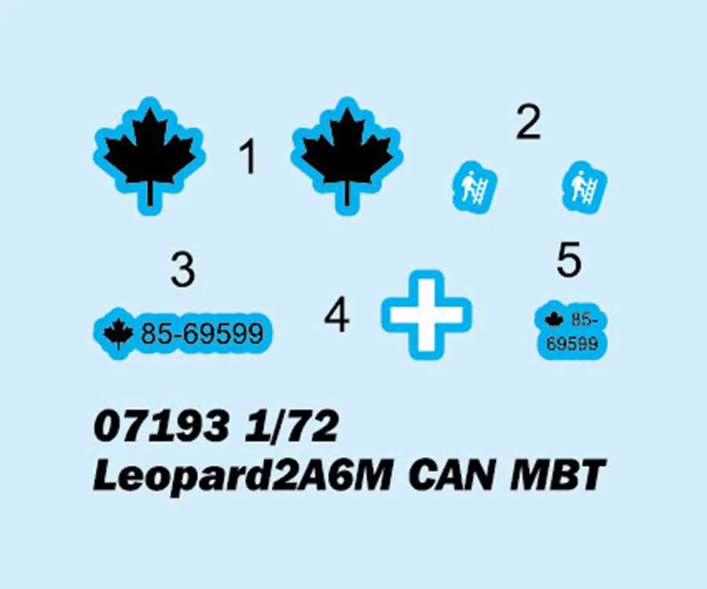 Trumpeter 1/72 Leopard2A6M CAN MBT Plastic Model Kit Trumpeter