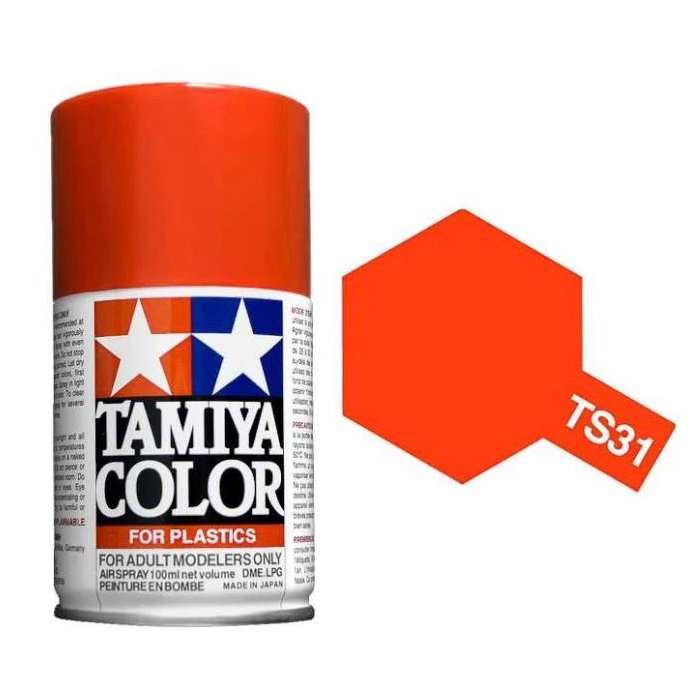 Tamiya Color Spray TS-31 Bright Orange 100ml Tamiya