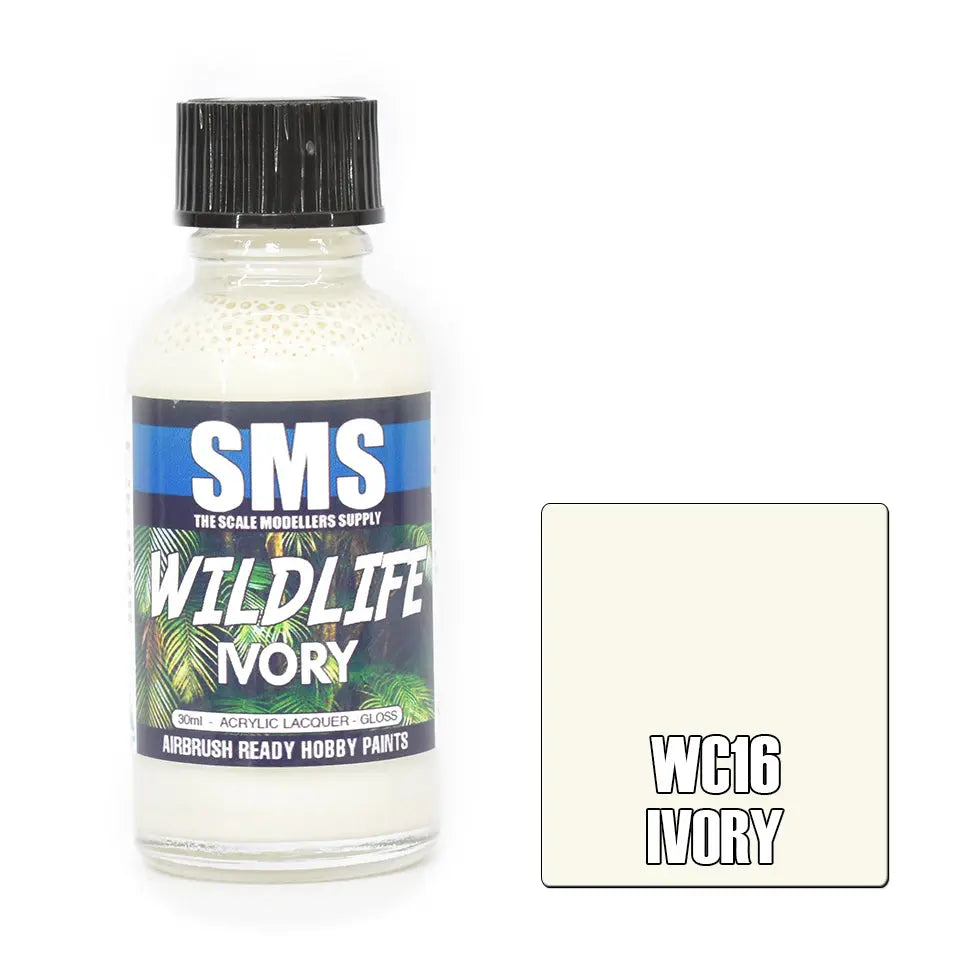 SMS Wildlife Colour IVORY 30ml The Scale Modellers Supply