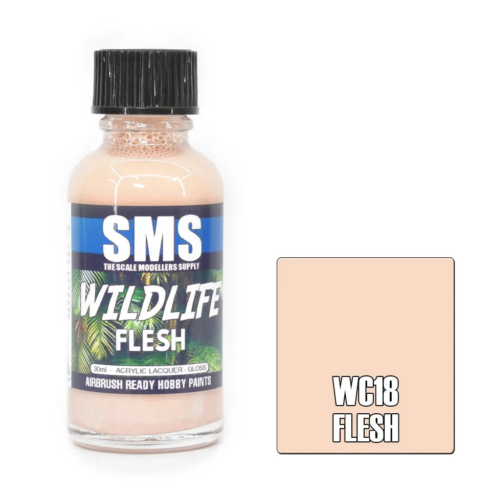 SMS Wildlife Colour FLESH 30ml The Scale Modellers Supply