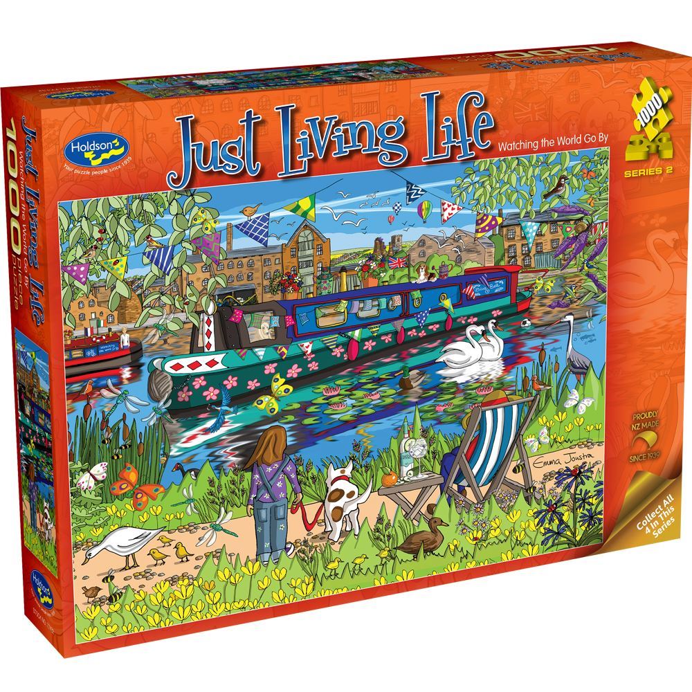 Holdson 1000 Piece Jigsaw Puzzle Just Living Life Watching the World Go By Holdson