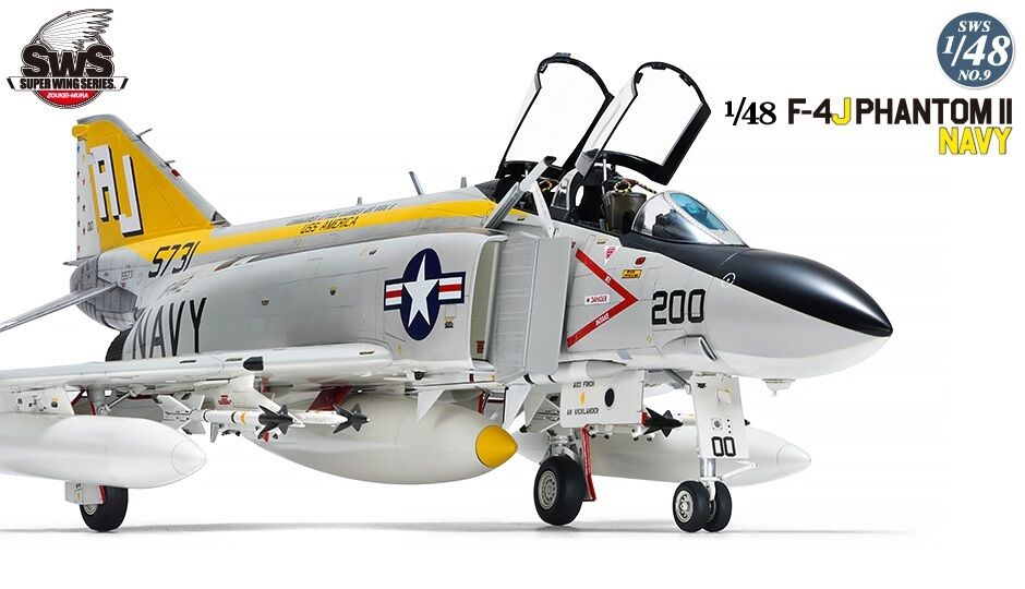 Zoukei Mura 1/48 F-4J Phantom II Navy Plastic Model Kit Zoukei Mura