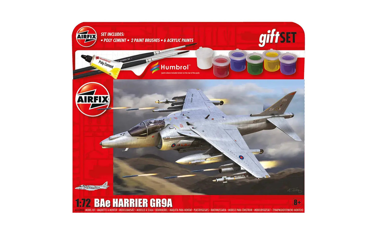 Airfix 1/72 BAe Harrier GR9A Gift Set Airfix