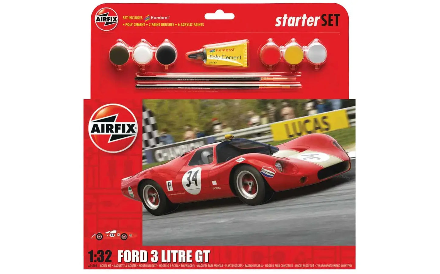 Airfix 1/32 Ford 3 Litre GT Starter Set Airfix