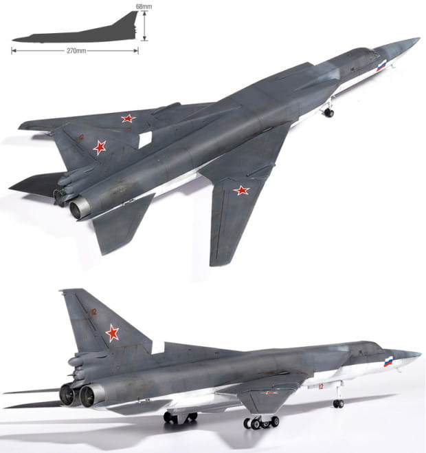 Academy 1/144 Russian Airforce Tu-22M3 Backfire C Plastic Model Kit