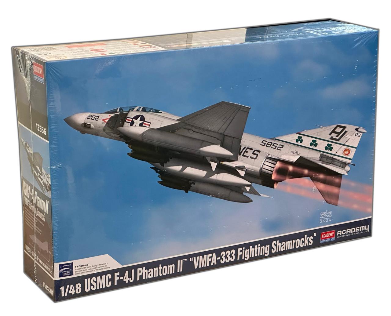 Academy 1/48 USMC F-4J Phantom II "VMFA-333 Fighting Shamrocks" Plastic Model Kit Academy