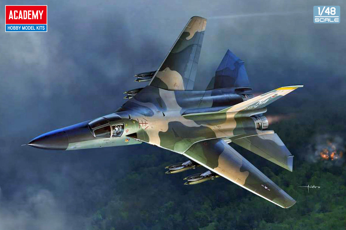 Academy 1/48 USAF F-111A Aardvark "Vietnam War" Plastic Model Kit Academy