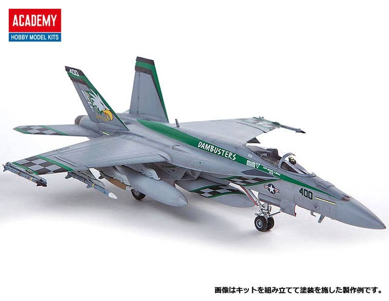 Academy 1/72 USN F/A-18E "VFA-195 Chippy Ho" Plastic Model Kit Academy