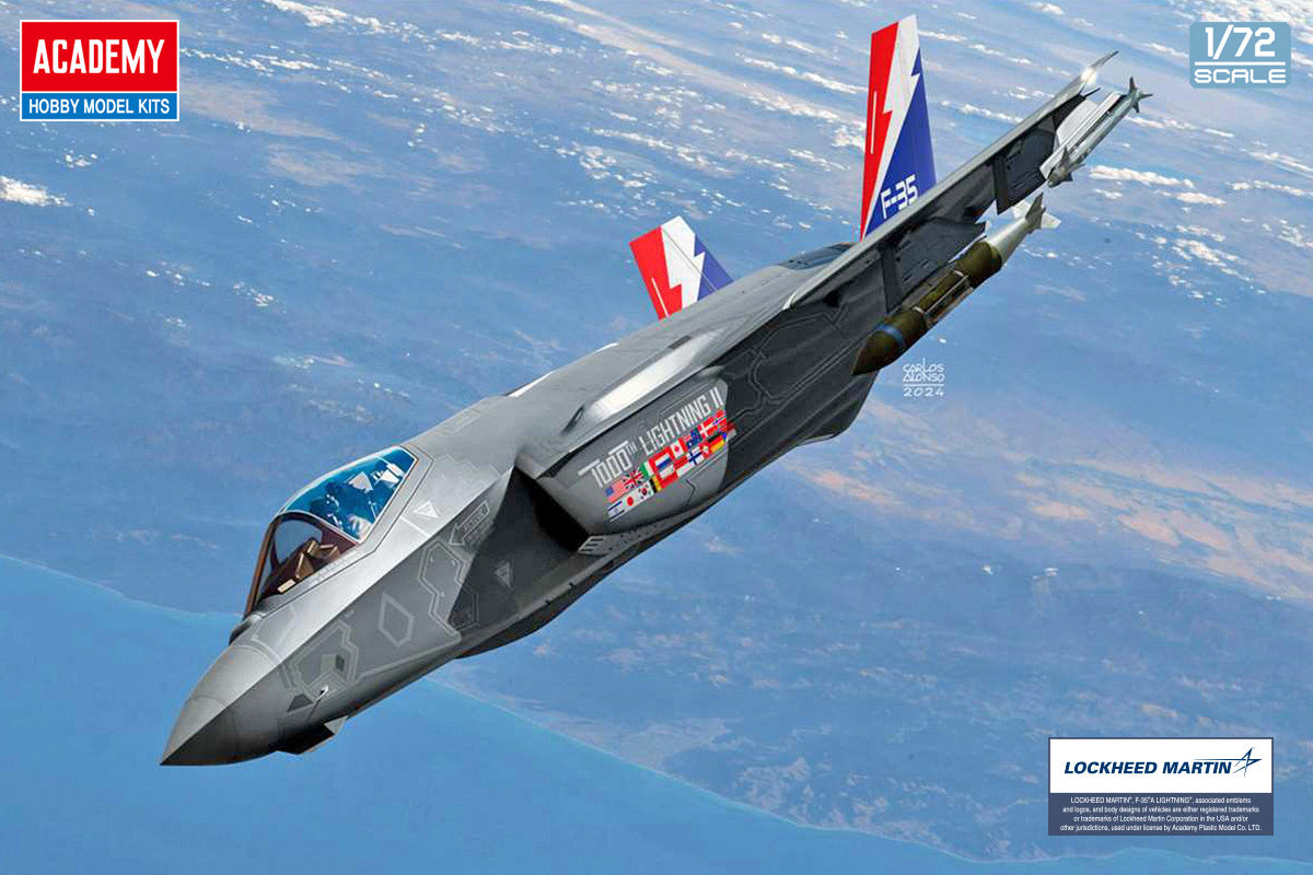 Academy 1/72 F-35A Lightning II "1000th" Plastic Model Kit Academy