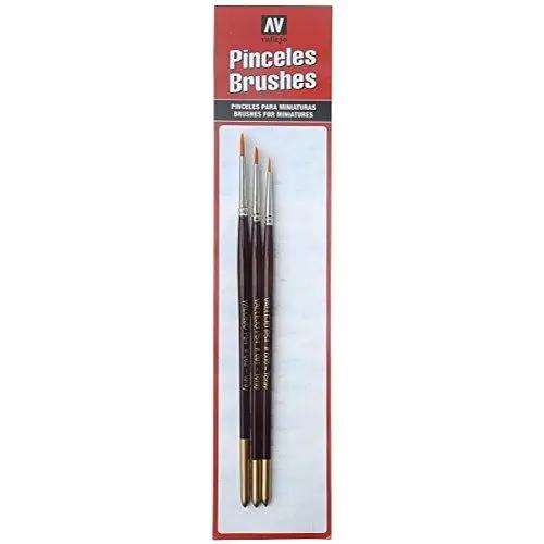 Vallejo Design Set (Sizes 0, 1 & 2) Paint Brush Set Vallejo