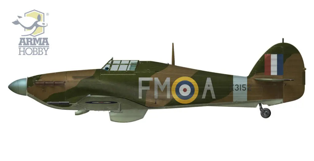 Arma Hobby 1:48 Hawker Hurricane Mk.IIc Plastic Model Kit Arma Hobby