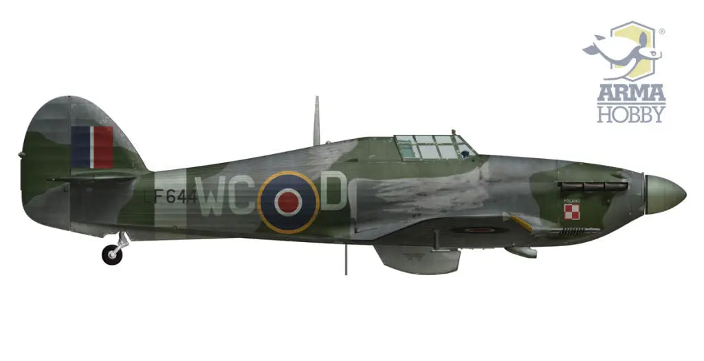 Arma Hobby 1:48 Hawker Hurricane Mk.IIc Plastic Model Kit Arma Hobby