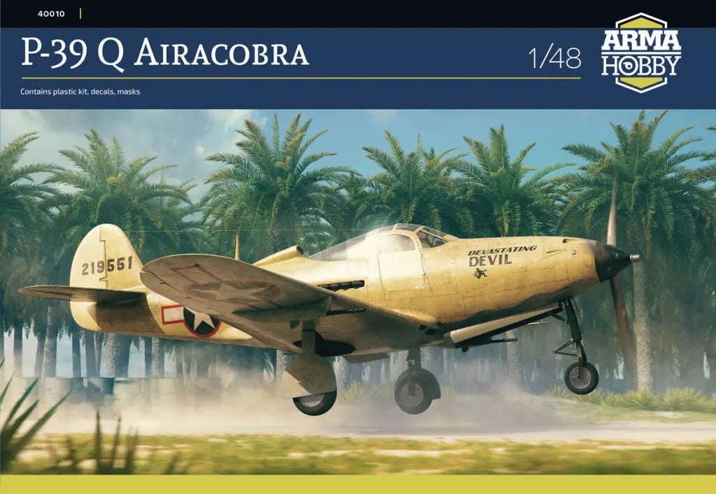 Arma Hobby 1:48 P-39 Q Airacobra Plastic Model Kit Arma Hobby