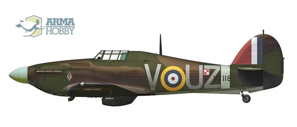 Arma Hobby 1:72 Hurricane Mk I Allied Squadrons Limited Edition Plastic Model Kit Arma Hobby