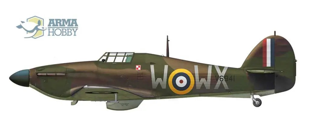 Arma Hobby 1:72 Hurricane Mk I Allied Squadrons Limited Edition Plastic Model Kit Arma Hobby